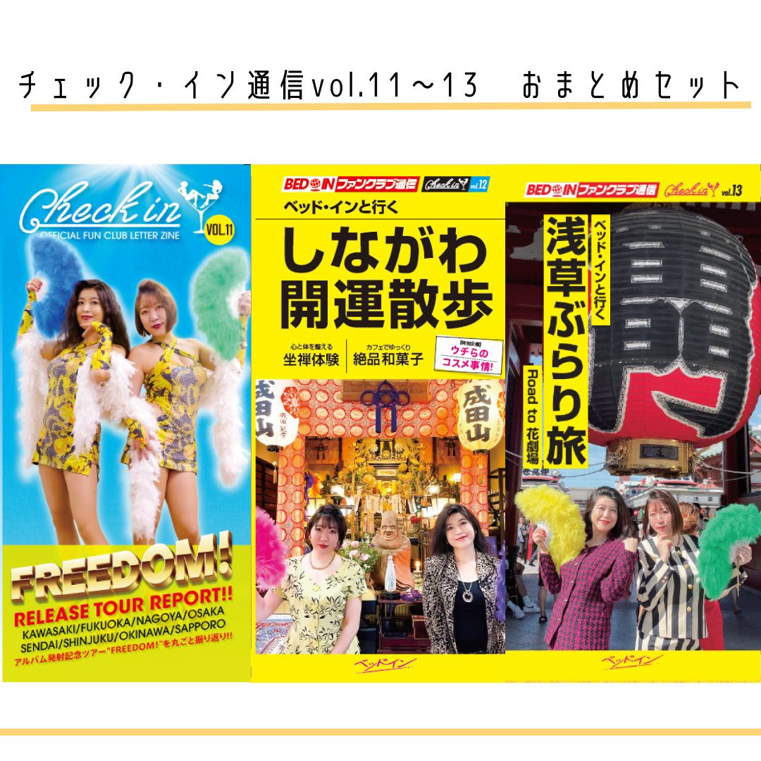 チェック・イン会報誌おまとめセット(Vol.11~13)